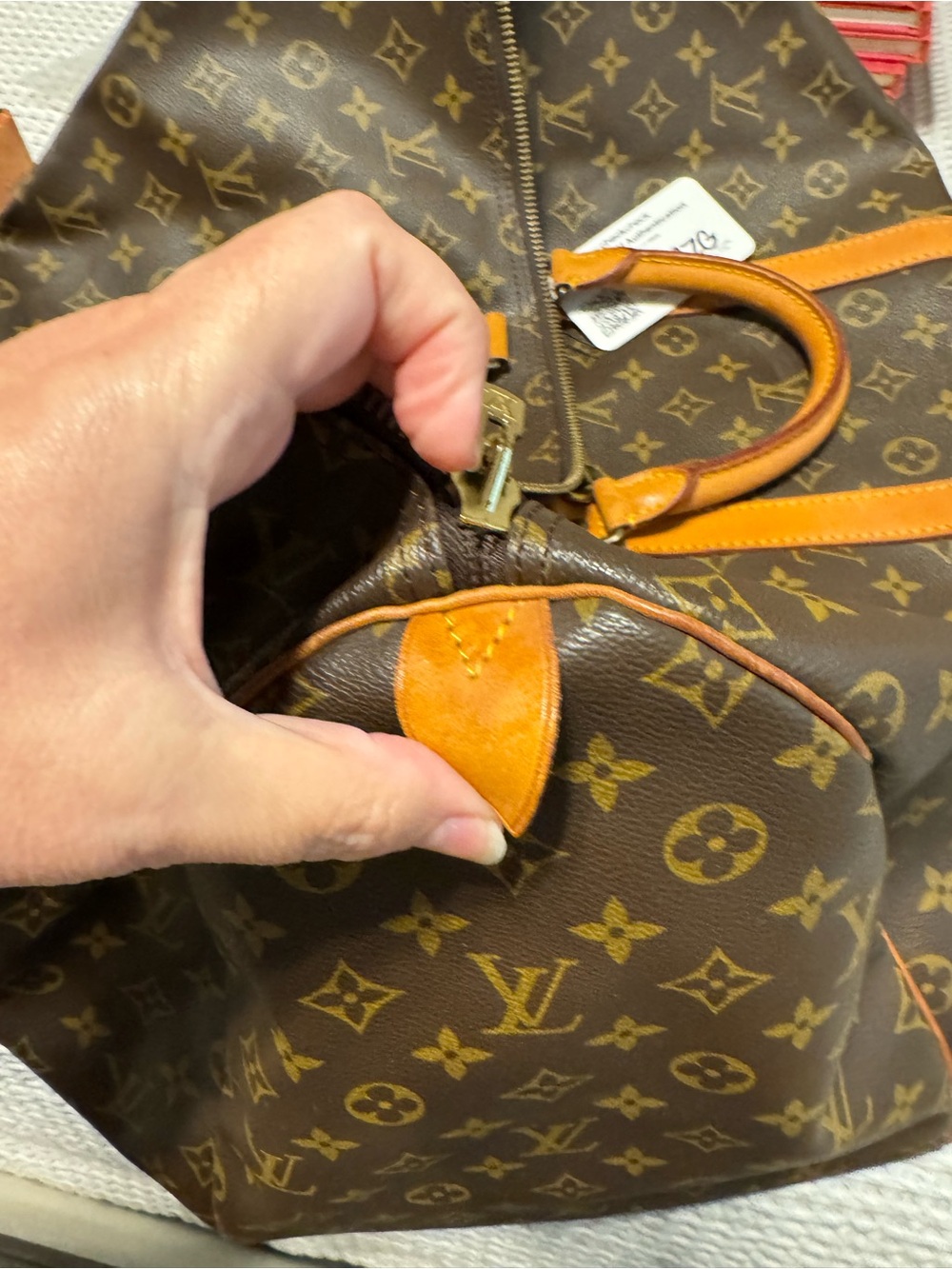 Louis Vuitton Brown Monogram Canvas Keepall with Certificate of Authenticity - Picture 1 of 13